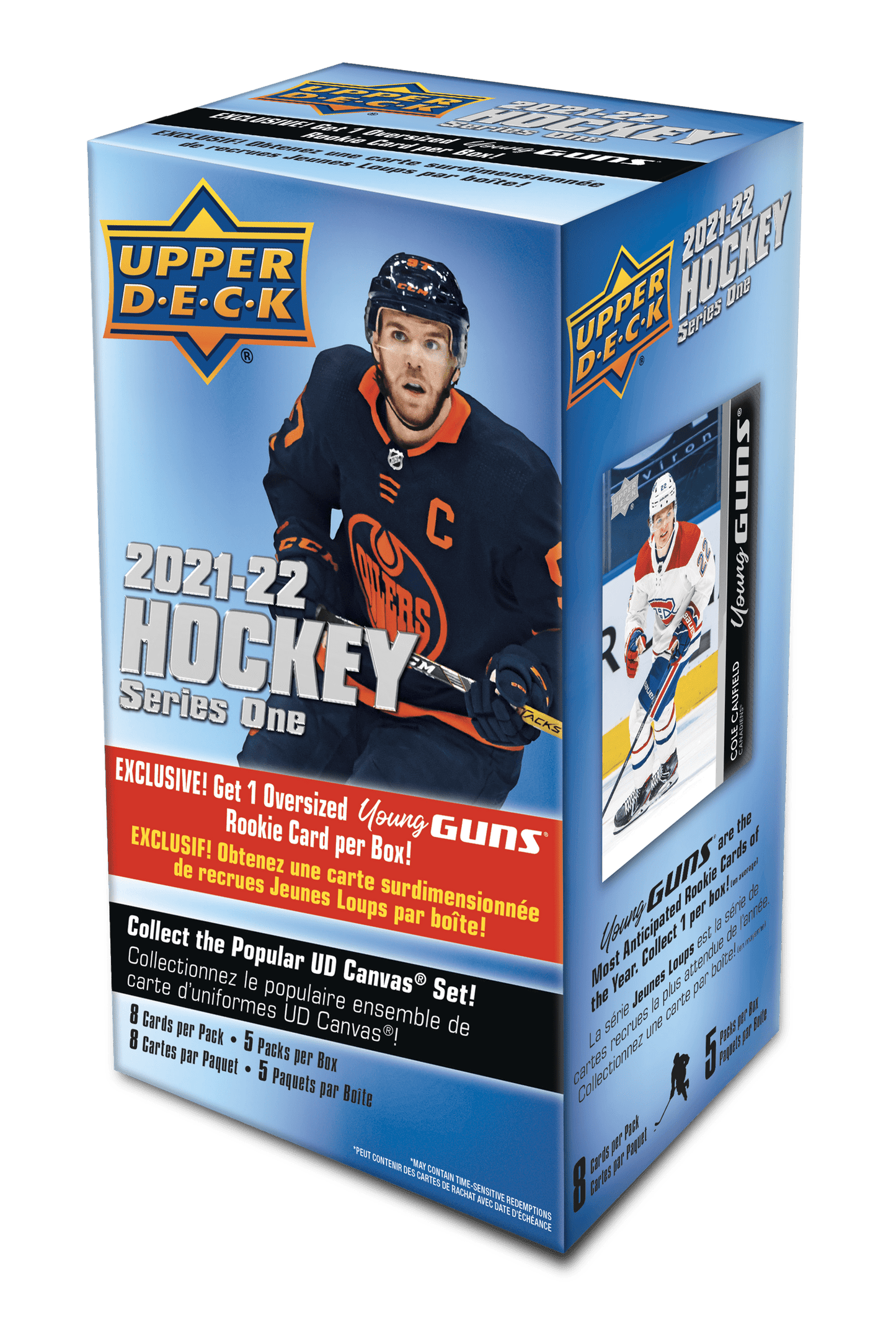 21-22 Upper Deck Series 1 Hockey Blaster Box Trading Cards