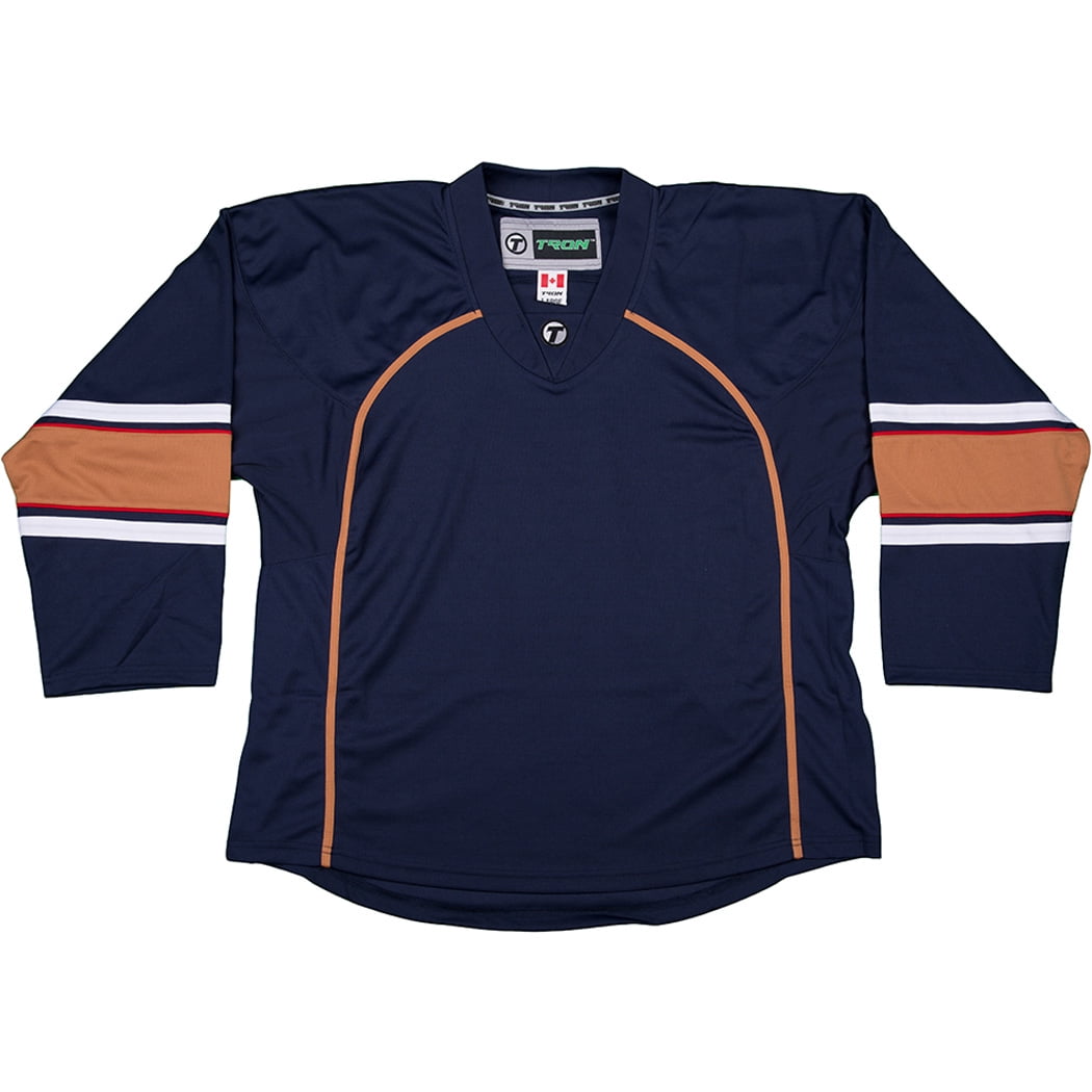 TronX DJ300 Edmonton Oilers Dry Fit Hockey Jersey (Navy)