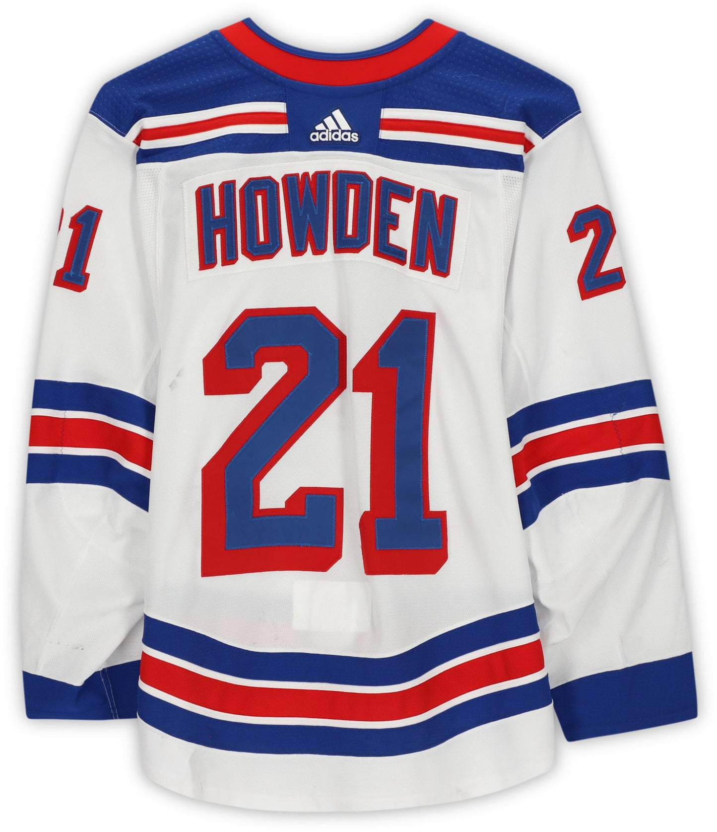 Brett Howden New York Rangers Game-Used #21 White Set 1 Jersey Worn During Away Games Played Between January 22nd and February 20th of the 2021 NHL Season - Size 56 - Fanatics Authentic Certified