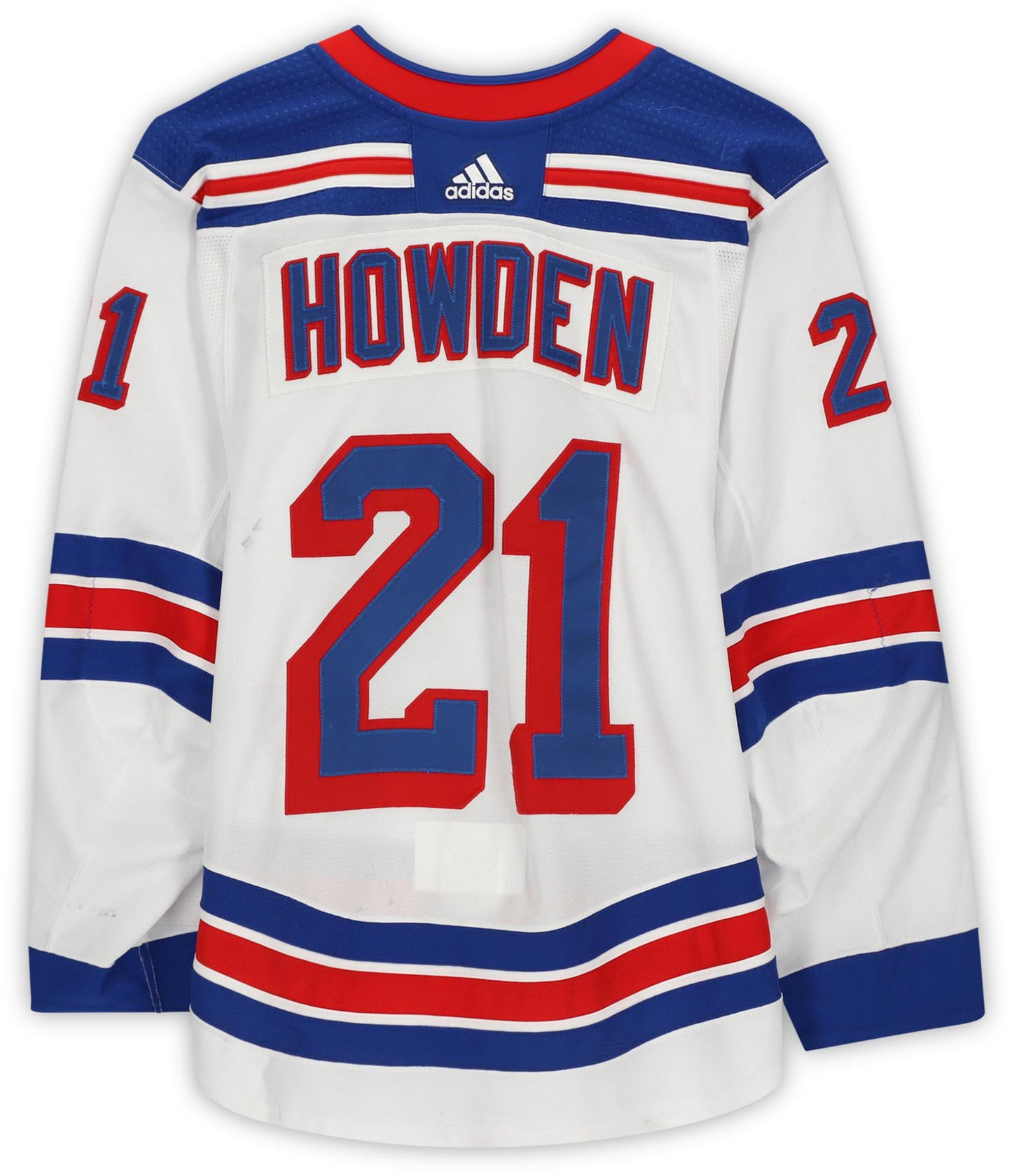 Brett Howden New York Rangers Game-Used #21 White Set 3 Jersey Worn During Games Played Between April 9 and May 8, 2021 - Size 56 - Fanatics Authentic Certified