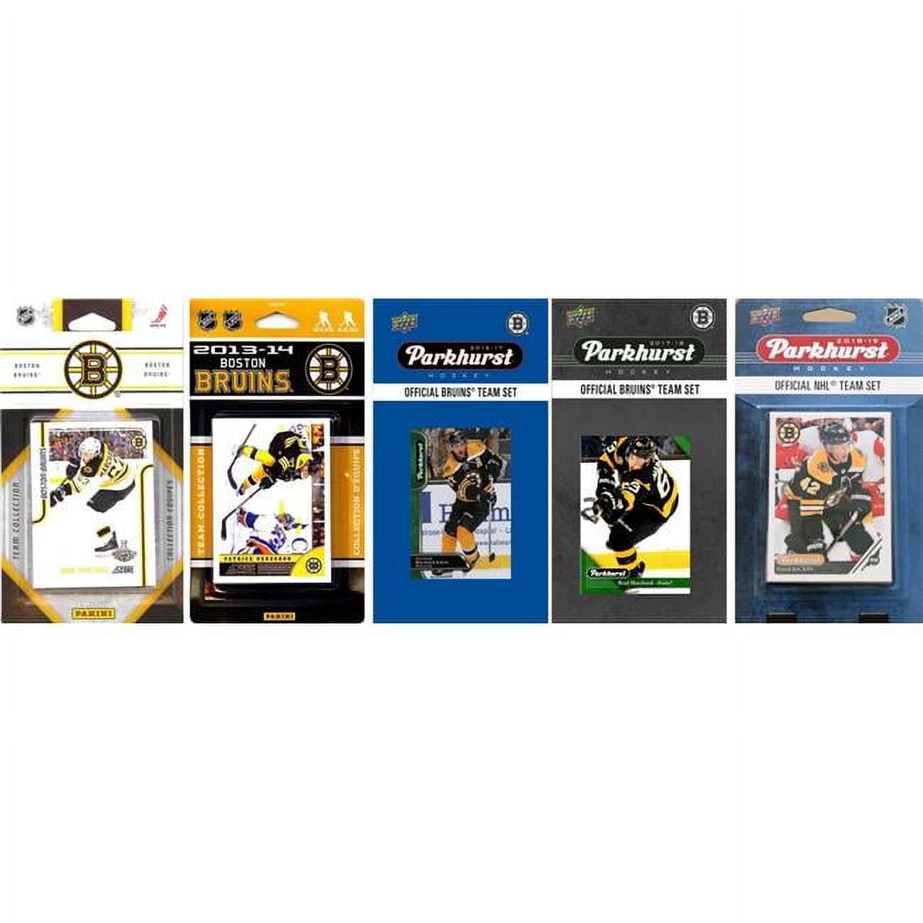 C&I Collectables  NHL Boston Bruins 5 Different Licensed Trading Card Team Sets