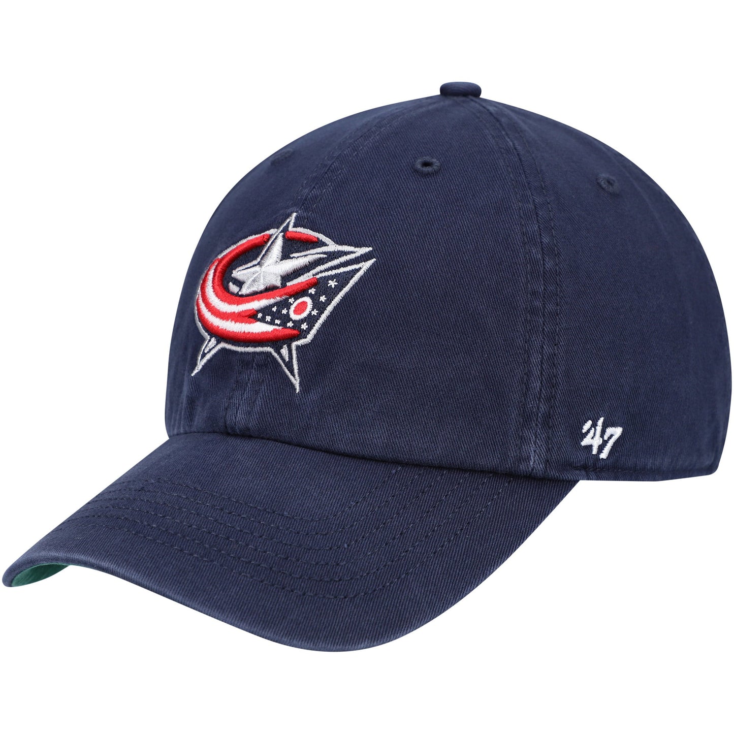 Men's '47 Navy Columbus Blue Jackets Team Franchise Fitted Hat