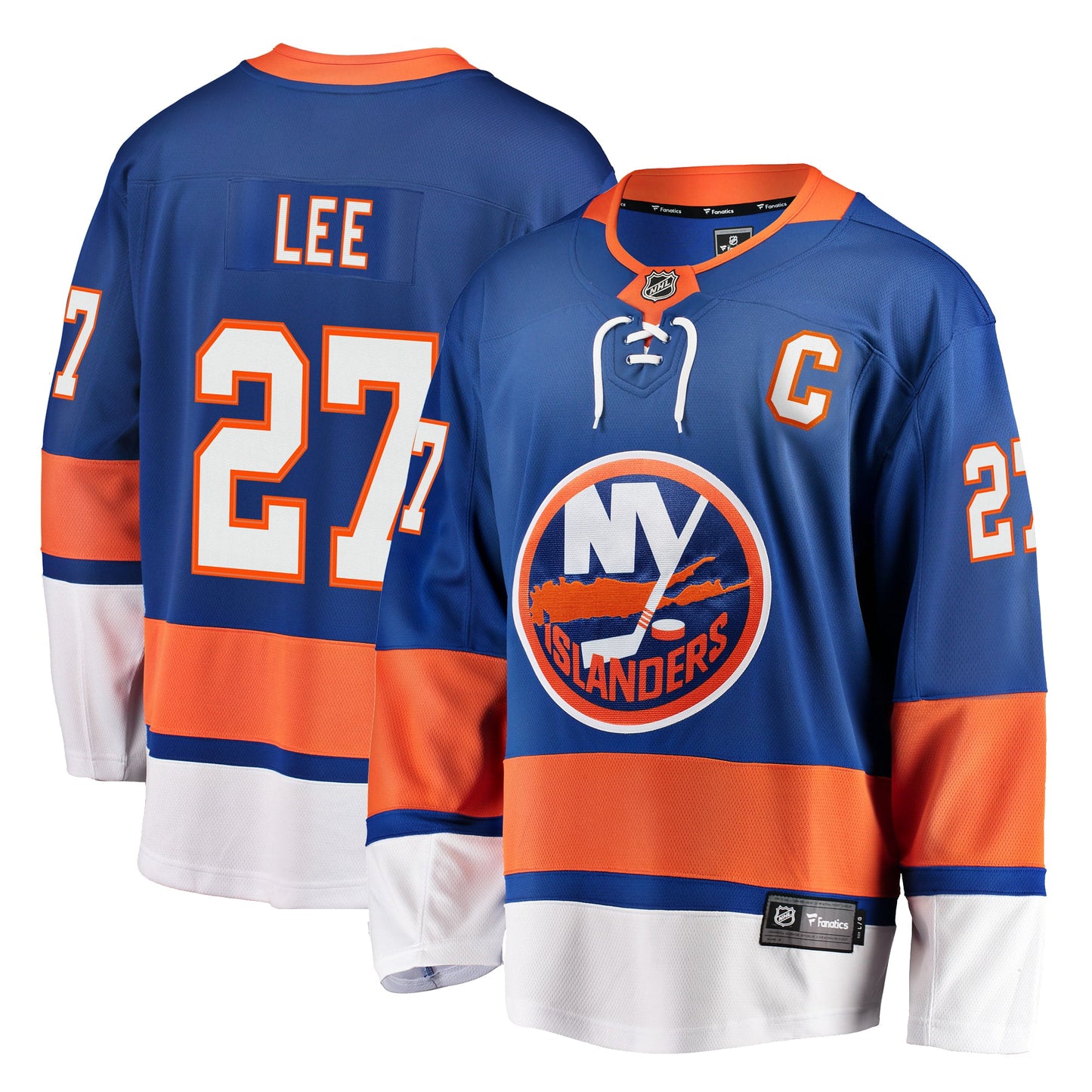 Men's Fanatics Branded Anders Lee Royal New York Islanders Home Premier Breakaway Player Jersey