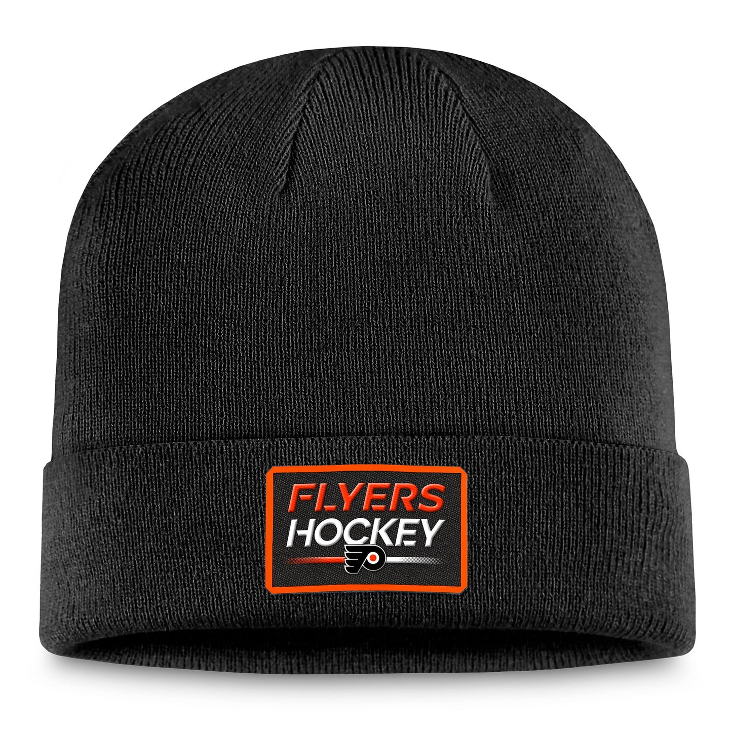 Men's Fanatics Branded  Black Philadelphia Flyers Authentic Pro Cuffed Knit Hat