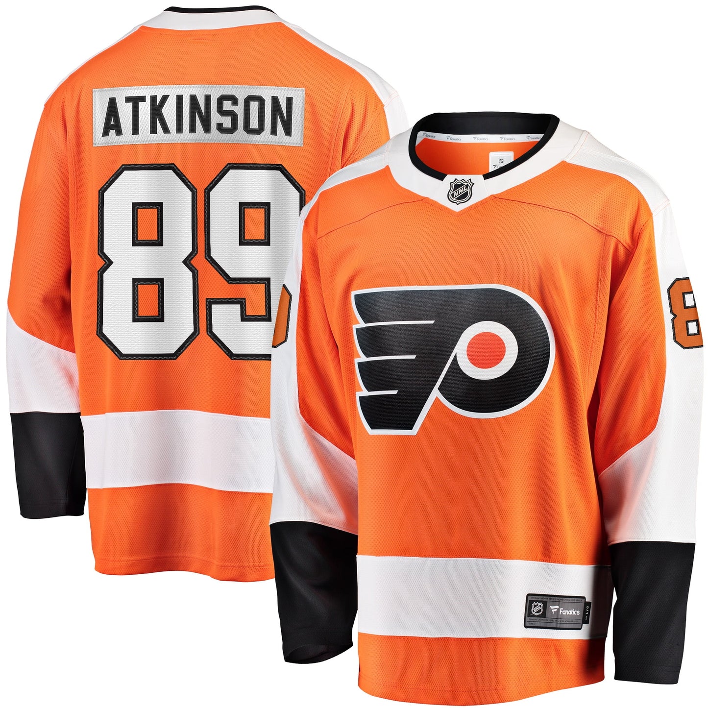Men's Fanatics Branded Cam Atkinson Orange Philadelphia Flyers Breakaway Player Jersey