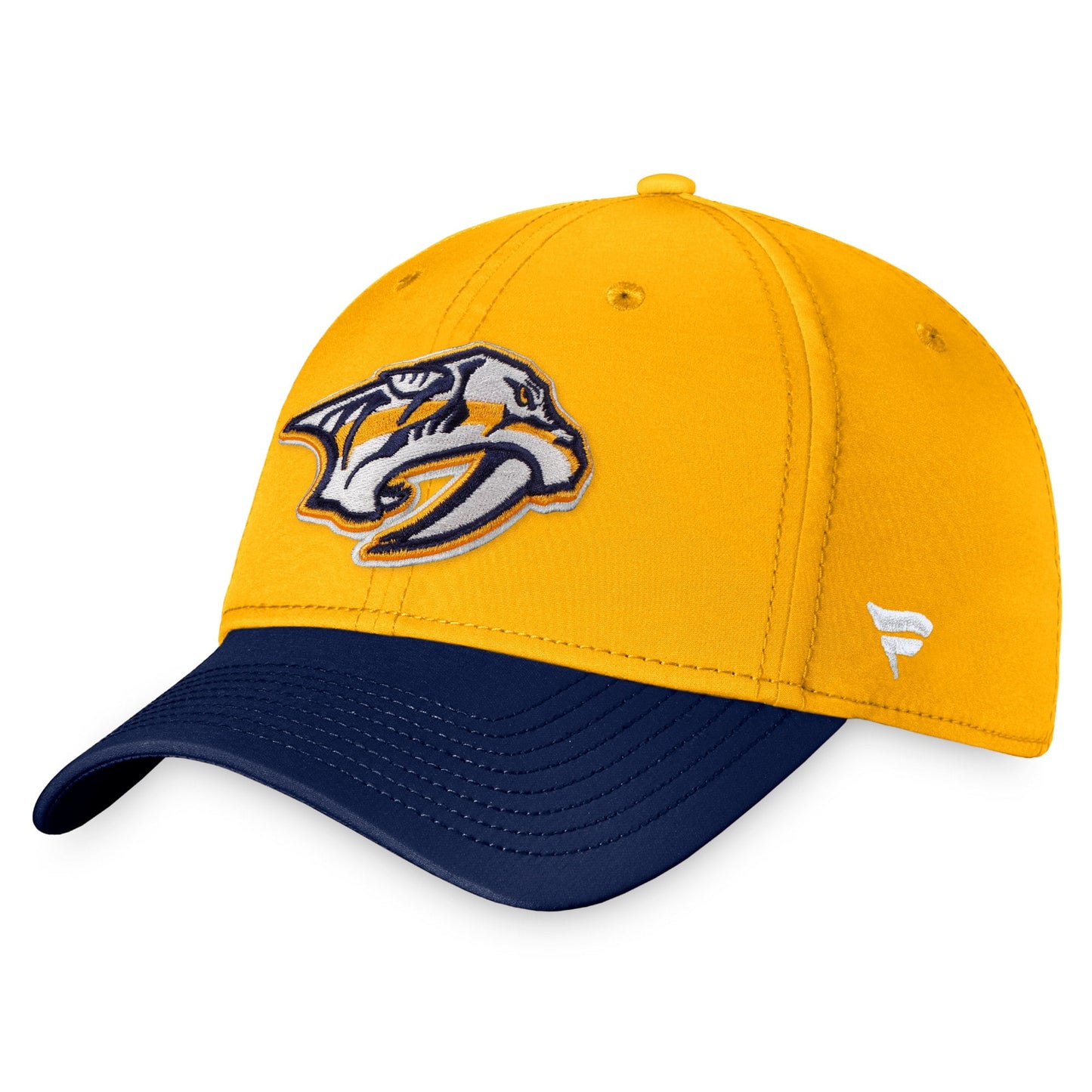 Men's Fanatics Branded Gold Nashville Predators Core Primary Logo Flex Hat