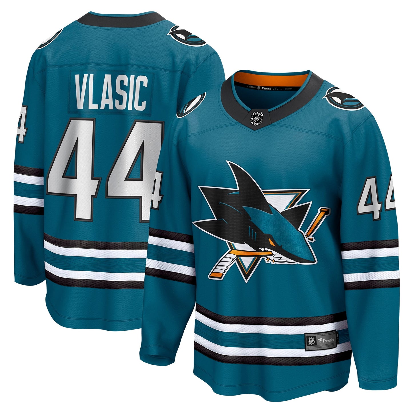 Men's Fanatics Branded Marc-Edouard Vlasic Teal San Jose Sharks Home Breakaway Player Jersey