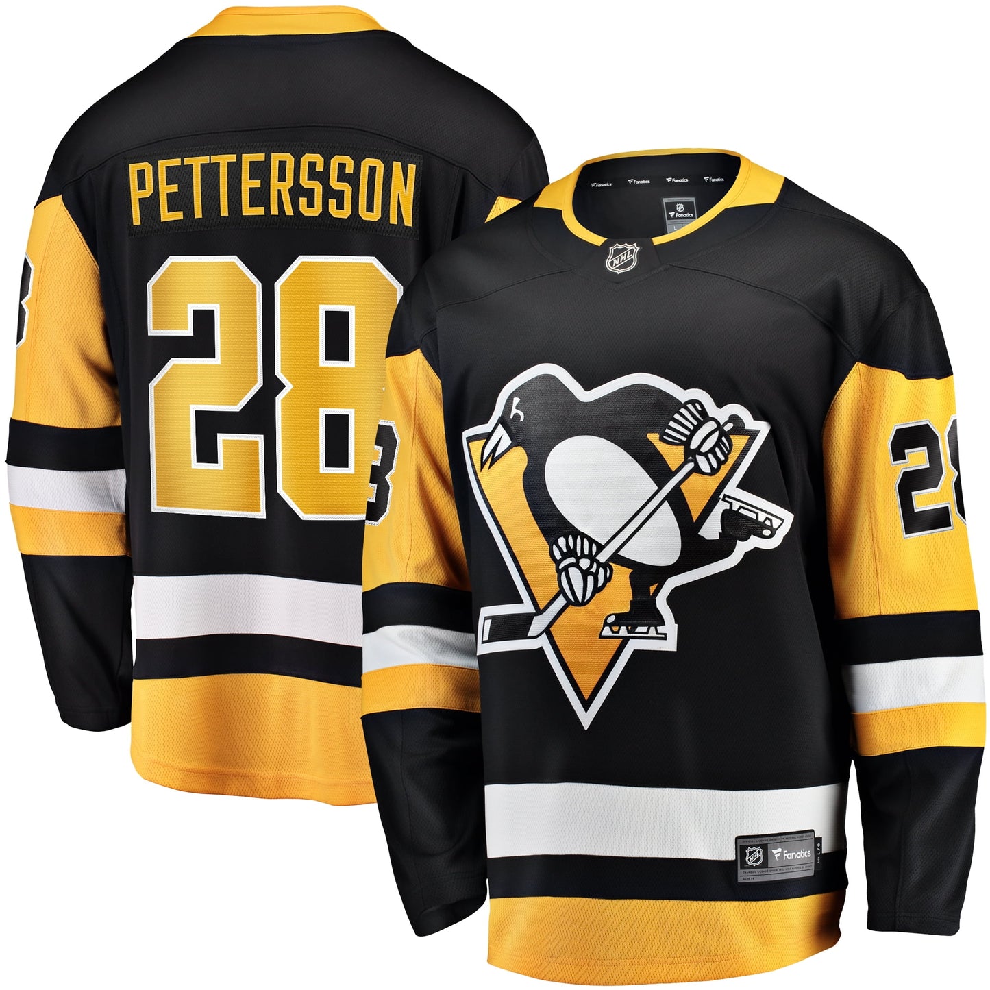 Men's Fanatics Branded Marcus Pettersson Black Pittsburgh Penguins Home Breakaway Jersey