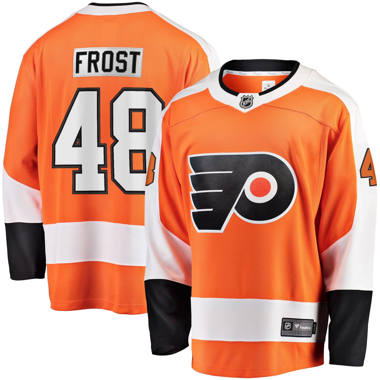 Men's Fanatics Branded Morgan Frost Orange Philadelphia Flyers Breakaway Player Jersey
