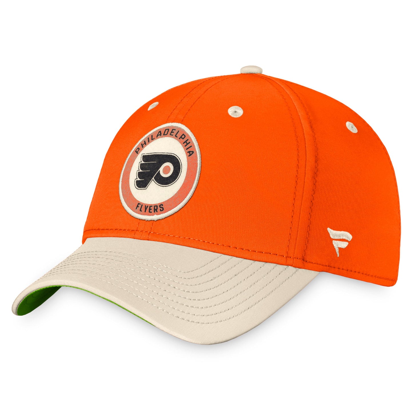 Men's Fanatics Branded Orange/Khaki Philadelphia Flyers True Classics Retro Flex Hat