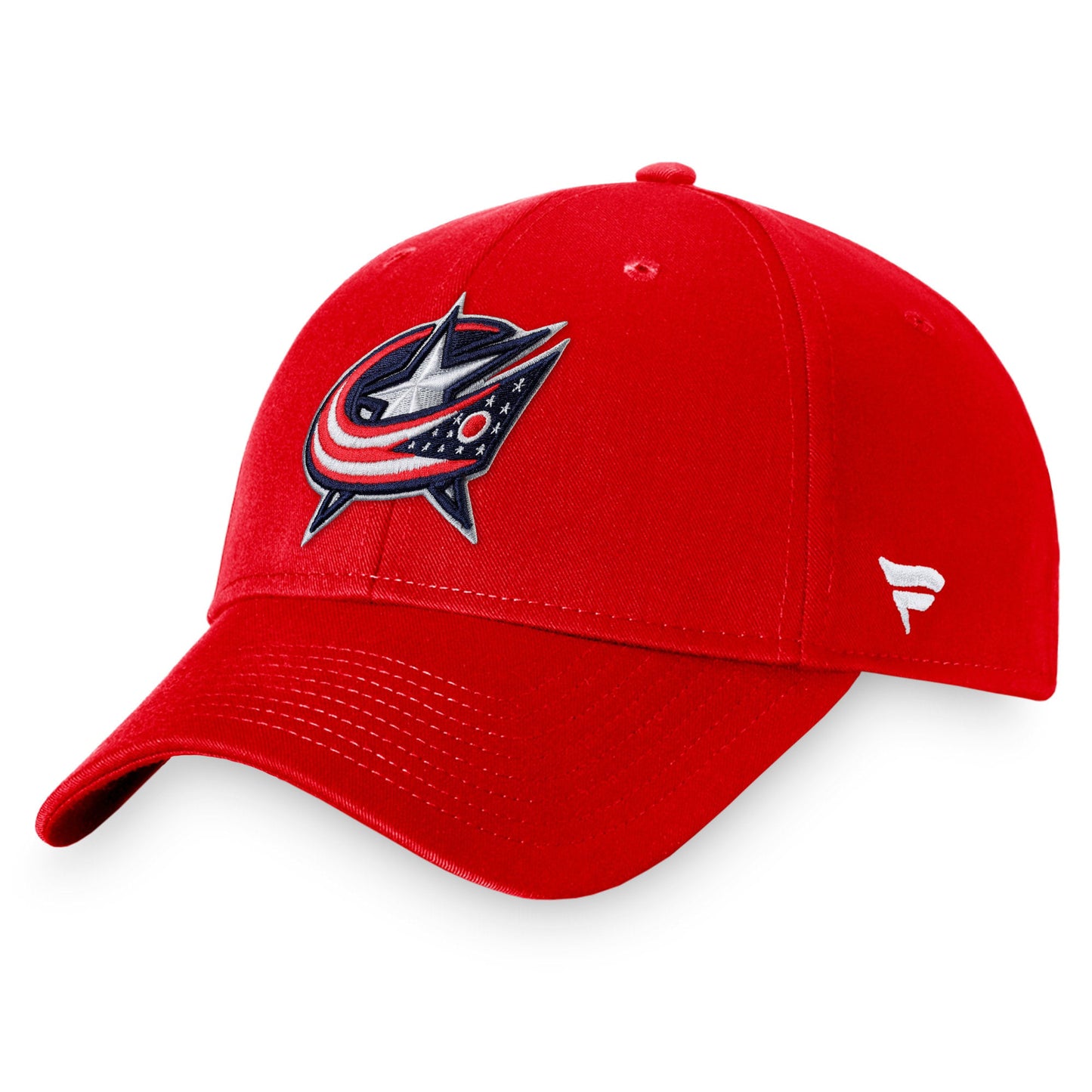 Men's Fanatics Branded Red Columbus Blue Jackets Core Adjustable Hat - OSFA