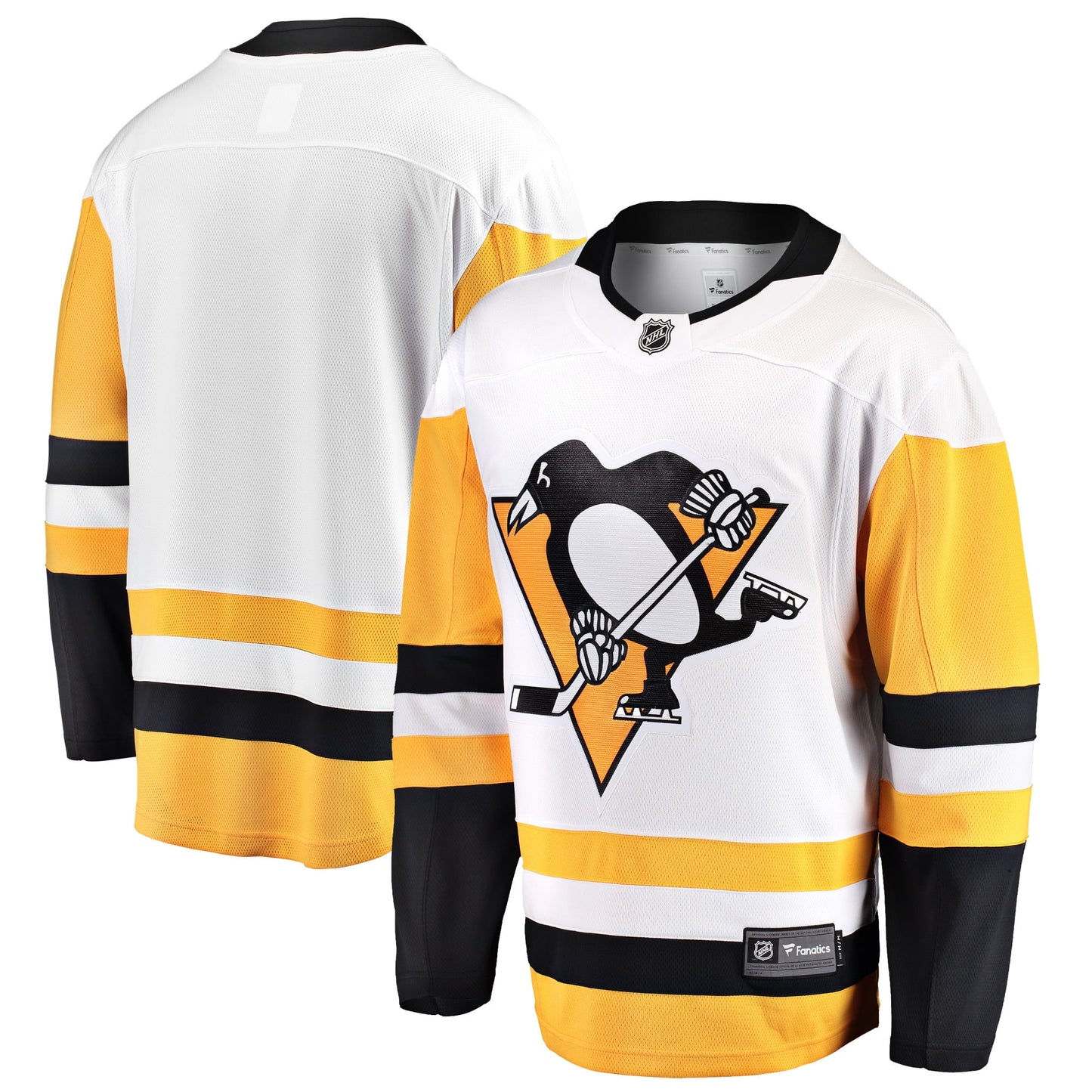 Men's Fanatics Branded White Pittsburgh Penguins Breakaway Away Jersey