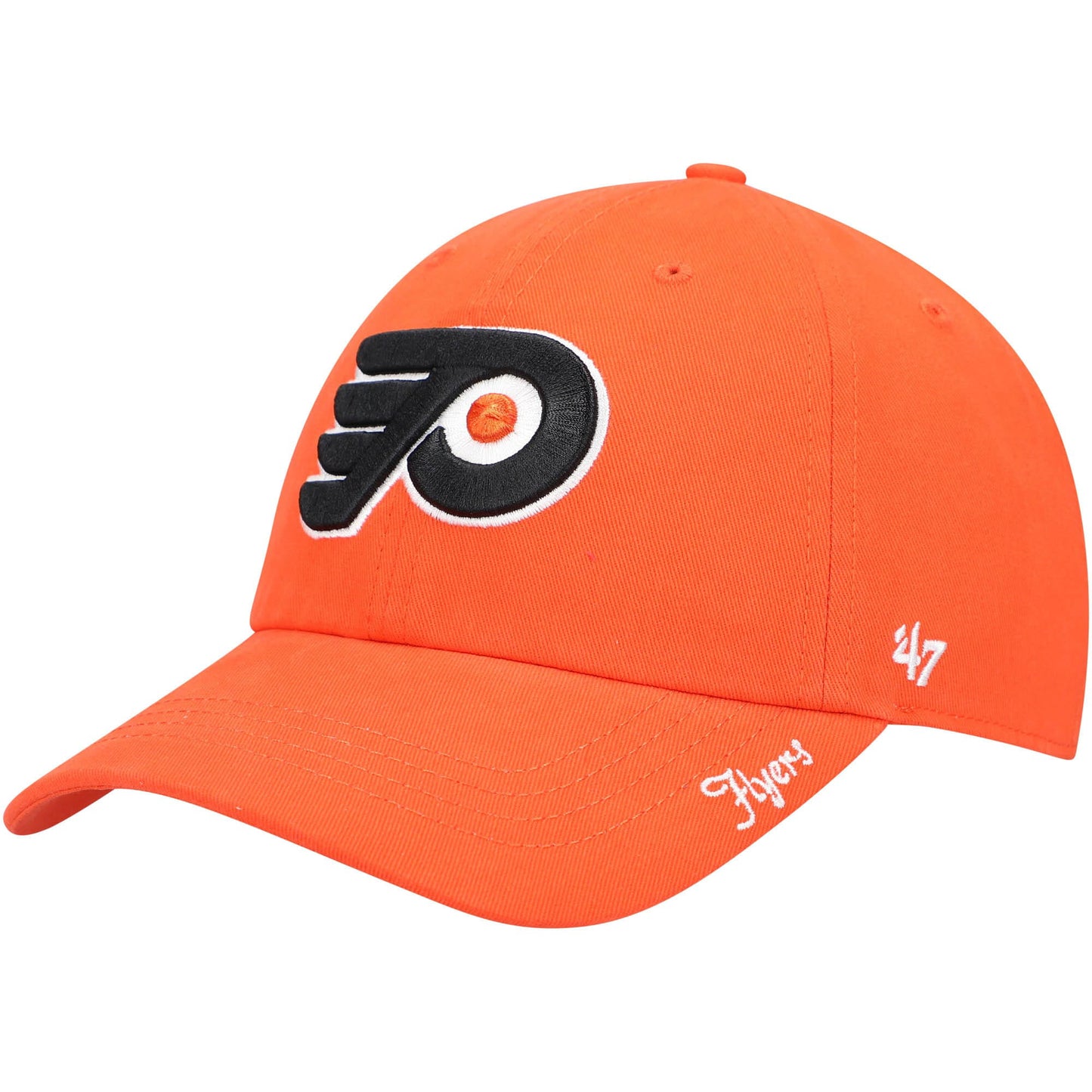 Women's '47 Orange Philadelphia Flyers Team Miata Clean Up Adjustable Hat - OSFA