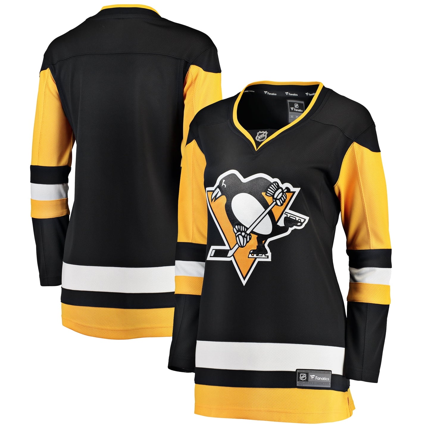 Women's Fanatics Branded Black Pittsburgh Penguins Breakaway Home Jersey