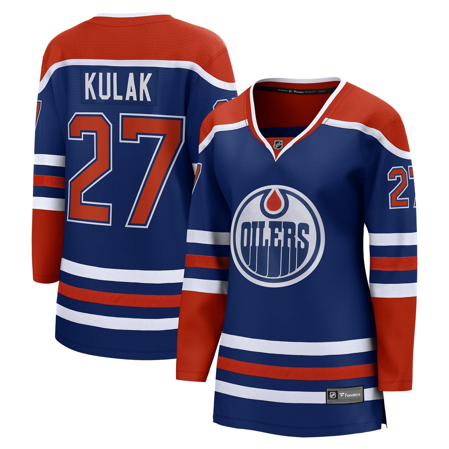 Women's Fanatics Branded Brett Kulak Royal Edmonton Oilers Home Breakaway Player Jersey