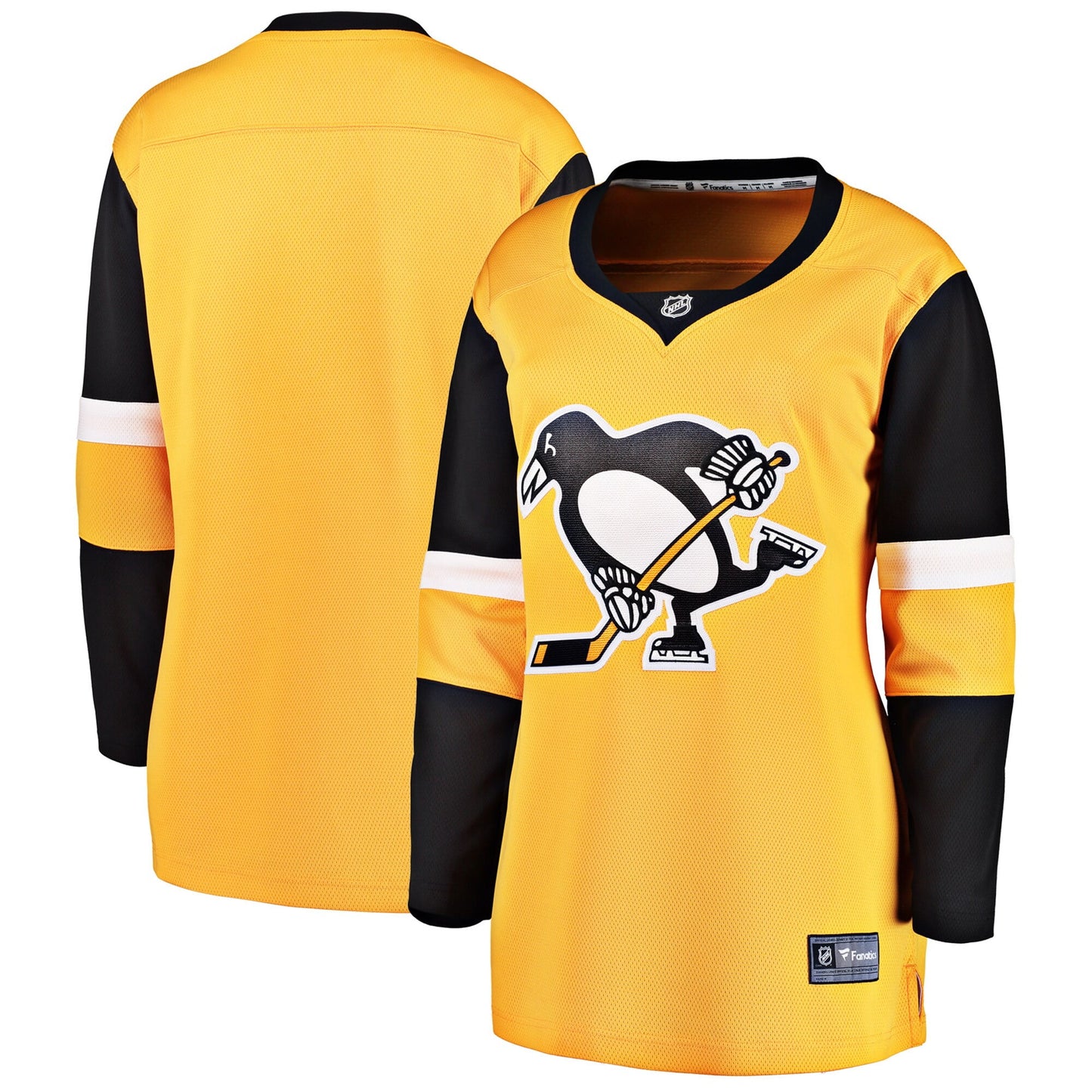 Women's Fanatics Branded Gold Pittsburgh Penguins Alternate Breakaway Jersey