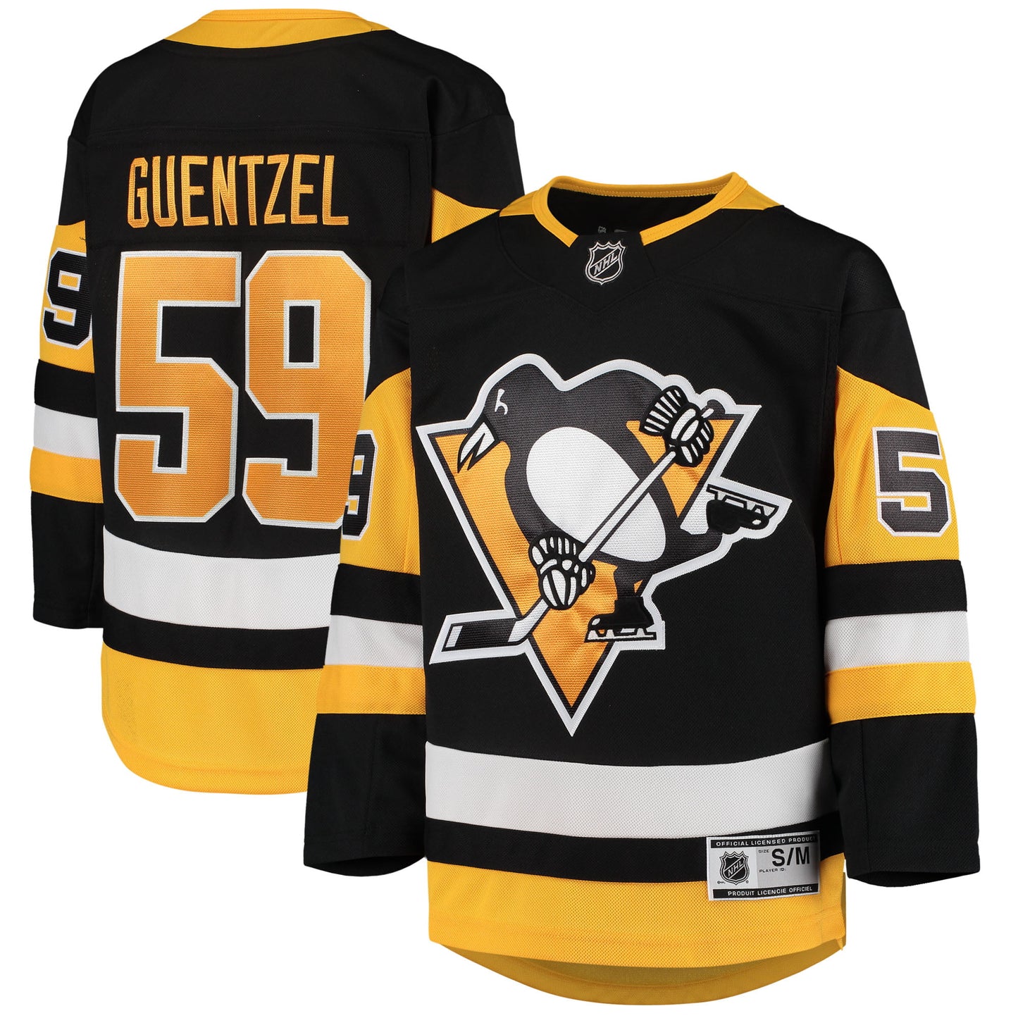 Youth Jake Guentzel Black Pittsburgh Penguins Home Premier Player Jersey